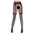 Cottelli Legwear - selvsiddende åbne strømper - sort (S-L)