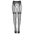 Cottelli Legwear - selvsiddende åbne strømper - sort (S-L)