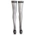 Cottelli - Sorte strømper med striber - 3/M-L