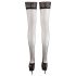 Cottelli - Satin Stay-Up Strømper (sort) - 4/L