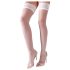 Cottelli - Satin Stay-ups (hvid)