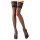 Cottelli - blomstrede lace thigh highs (sort) - 5