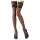 Cottelli - selvsiddende strømper - blomstret blonde - sort - 5