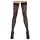 Cottelli Legwear - selvsiddende strømper - leopardmønster - sort