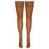 Cottelli - blonde, blomstrede stay-ups (natur)