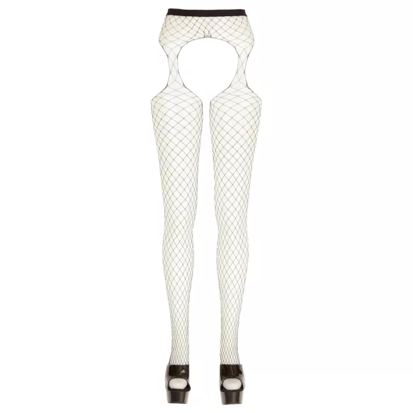 Cottelli - netstrømper med store masker - sort - S-L