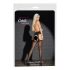 Cottelli - sexstrømpebukser med blondekant (sort) - 5