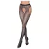 Cottelli Legwear - åbne, skinnende, sorte strømper (S-L)