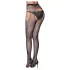 Cottelli Legwear - åbne, skinnende, sorte strømper (S-L)