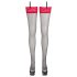 Cottelli - røde blonderstrømper (sort) - 8