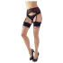 Cottelli Legwear - strømpebukser med bagstribe og sløjfe - nude - 5