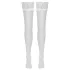 Cottelli - selvsiddende strømper - silkeagtig - hvid