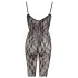NO:XQSE - catsuit med blonde - sort