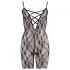 NO:XQSE - catsuit med blonde - sort