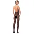 NO:XQSE - blonde catsuit - perledetaljer - sort