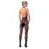 NO:XQSE - blonde catsuit - perledetaljer - sort - L/XL