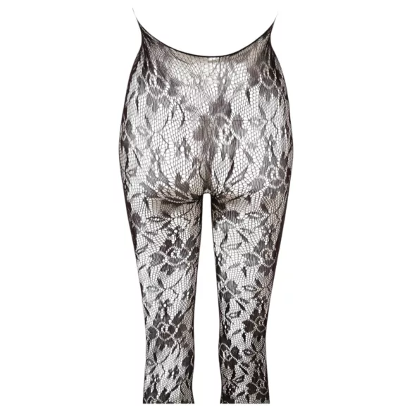 NO:XQSE - blonde catsuit - perledetaljer - sort - L/XL