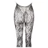 NO:XQSE - blonde catsuit - perledetaljer - sort - L/XL
