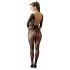 NO:XQSE - bodystocking med blomstermønster - sort - S-L