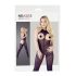 NO:XQSE - Åben, halterneck catsuit - sort (S-L)