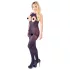 NO:XQSE - åben halsbånd catsuit - sort - S-L
