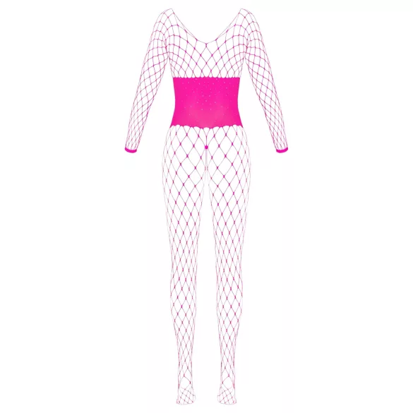 Cottelli - net bodystocking - pink - S-L