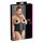 Cottelli Plus Size - Satin Talje Korset (Sort)