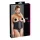 Cottelli Plus Size - corset til kvinder - satin - sort