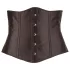 Cottelli Plus Size - corset til kvinder - satin - sort