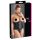 Cottelli Plus Size - Satin Talje Korset (Sort) - 2XL