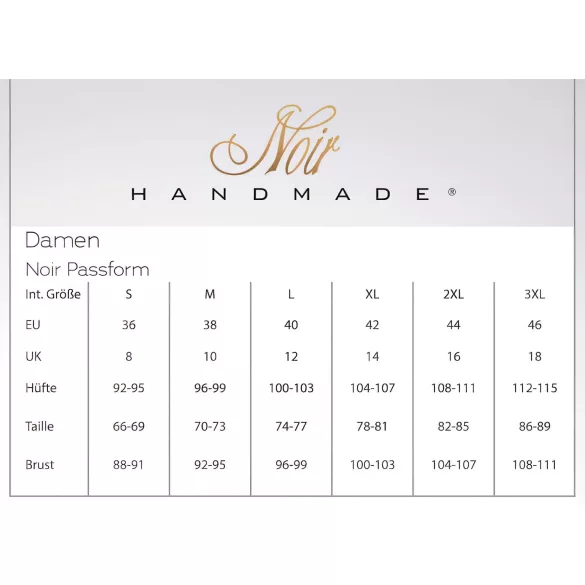 Noir - corset med hofteholder - blonde - sort