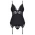 Obsessive 810-COR-1 - Blonde Strømpeholder Sæt (sort)