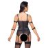 Cottelli Bondage sæt: strop top, armbind & tanga (sort) - M