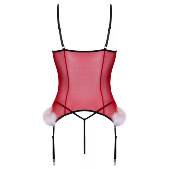 Cottelli - lingerisæt til jul - rød - L/XL