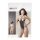 NO:XQSE - Åben, strass-besat bodystocking - sort (S-L)