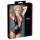 Cottelli - netbody - gennemsigtig skinnende - sort