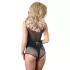 Cottelli - netbody - gennemsigtig skinnende - sort
