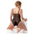Cottelli - plus size bodystocking - blonde - sort - XXL