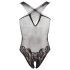 NO:XQSE - blomsterhalterneck, net body - sort (S-L)