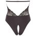 Cottelli - Blonder, halsrem bodystocking (sort)
