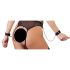 Cottelli Bondage - Åben body med stropper og kæder (sort) - L