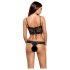 Obsessive Alluria - blomstrende blondebody (sort)