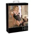 Abierta Fina - åben body - blonde med stropper - sort - 85C/L