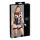 Cottelli Bondage - åben body med håndjern - blank sort - L