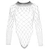NO:XQSE - langærmet, sort net-body i mesh (S-L)