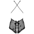 Obsessive Fiorenta - bodystocking med perler - åben - blonde - sort