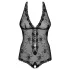 Obsessive Fiorenta - bodystocking med perler - åben - blonde - sort