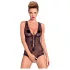 Obsessive Fiorenta - bodystocking med perler - åben - blonde - sort - L/XL