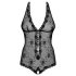 Obsessive Fiorenta - perleudsmykket, åben blondebody (sort) - L/XL