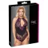 Cottelli Plus Size - blondebody - plus size - sort/lilla - 3XL
